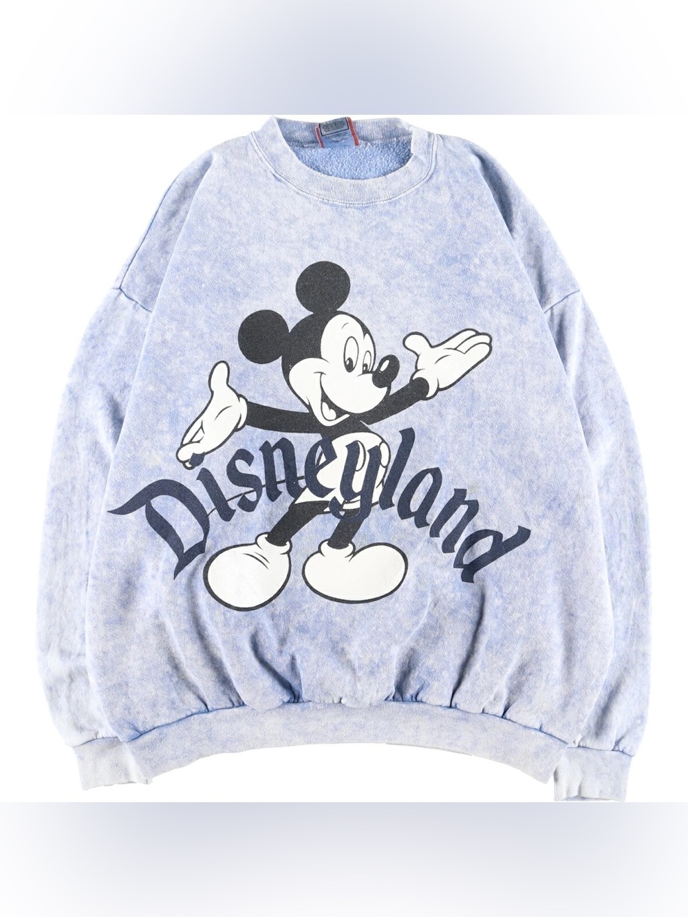 Vintage Disney Mickey Mouse Disneyland Acid Wash Sweatshirt 90s Oversized OSFA